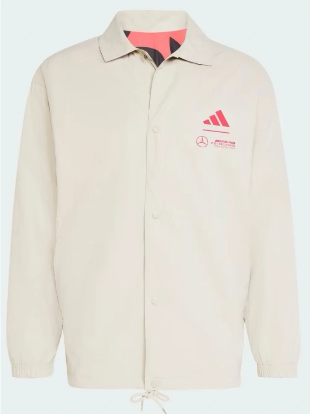 Adidas Mercedes AMG Petronas F1 One Team Size L Men’s Summer Coach Jacket JW3362